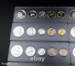 (10) 1959-1964 Proof Sets US Mint Silver Coin Lot Mixed Collection SKU-32