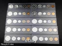 (10) 1959-1964 Proof Sets US Mint Silver Coin Lot Mixed Collection SKU-32