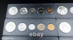 (10) 1959-1964 Proof Sets US Mint Silver Coin Lot Mixed Collection SKU-32