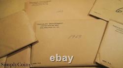 (10) 1963 Proof Set US Mint Original Envelope COA Silver Coin Lot 90% MQ