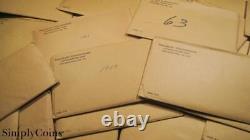 (10) 1963 Proof Set US Mint Original Envelope COA Silver Coin Lot 90% MQ