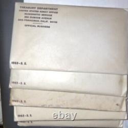 10 1965 Proof Sets In Original Envelopes