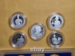 10 Coins US Mint 2025 American Women Silver Proof Quarters Set Clad & Silver %