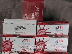 (10) Mint Silver Proof Sets In Original Mint Packages-free Shipping