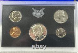 10pc 1968 US Proof Coin sets INCLUDES SILVER 40% Kennedy withOUTER BLUE MINT BOX