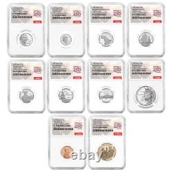 10pc Set 2026-S U. S. Silver Proof NGC PF70UC ER American 250th Anniversary