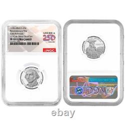 10pc Set 2026-S U. S. Silver Proof NGC PF70UC ER American 250th Anniversary