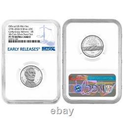 10pc Set 2026-S U. S. Silver Proof NGC PF70UC ER Blue Label