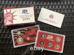 (11) 50 State Quarter United States Mint Silver Proof Sets In Original Boxes