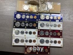 11 Set Lot-1954-1964 U. S. Mint Proof Sets with5 Coins each in Capital Hold & 2 Box