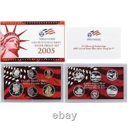 (13) Silver Proof Sets 2001-2002 2004-2014