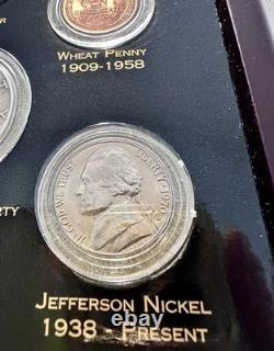 150 Years of America's Most Famous 24 Better/Key Date Coin Set Silver, UNC/BU