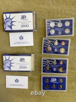 16 Proof Set Lot 1999-2006 S (2/yr) Clean OGP, State Quarters, Sac $, Half, etc