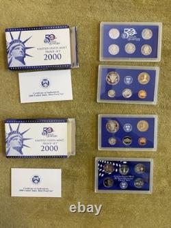 16 Proof Set Lot 1999-2006 S (2/yr) Clean OGP, State Quarters, Sac $, Half, etc