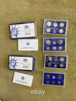 16 Proof Set Lot 1999-2006 S (2/yr) Clean OGP, State Quarters, Sac $, Half, etc
