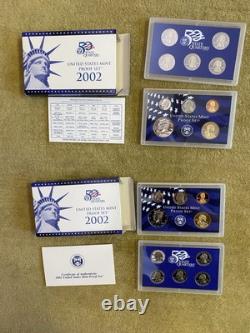 16 Proof Set Lot 1999-2006 S (2/yr) Clean OGP, State Quarters, Sac $, Half, etc