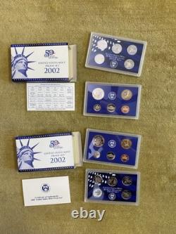 16 Proof Set Lot 1999-2006 S (2/yr) Clean OGP, State Quarters, Sac $, Half, etc