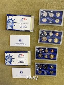 16 Proof Set Lot 1999-2006 S (2/yr) Clean OGP, State Quarters, Sac $, Half, etc