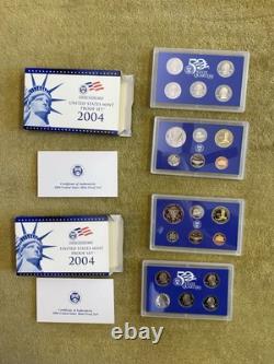 16 Proof Set Lot 1999-2006 S (2/yr) Clean OGP, State Quarters, Sac $, Half, etc