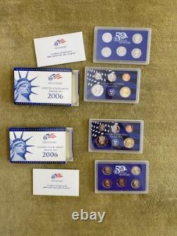 16 Proof Set Lot 1999-2006 S (2/yr) Clean OGP, State Quarters, Sac $, Half, etc