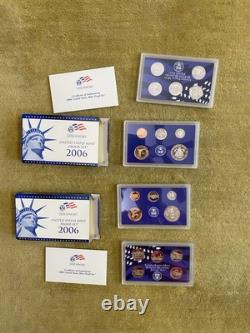 16 Proof Set Lot 1999-2006 S (2/yr) Clean OGP, State Quarters, Sac $, Half, etc