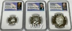 1776 1976 S NGC PF 69 Cameo Bicentennial Proof Set Washington Kennedy Eisenhower