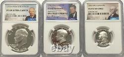 1776 1976 S Ngc Pf69 Ultra Cameo Proof Set Washinton Quarter Kennedy Half & Ike