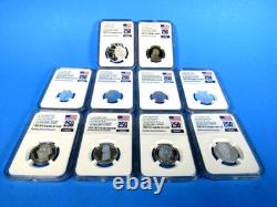 1776-2026 S, 10-Coin Silver Proof Set NGC Pf 70 UCam, FDOI, 250 Prop. Label