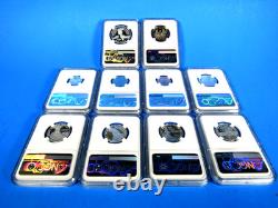 1776-2026 S, 10-Coin Silver Proof Set NGC Pf 70 UCam, FDOI, 250 Prop. Label