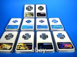1776-2026 S, 10-Coin Silver Proof Set NGC Pf 70 UCam First Day Issue, 250 Label