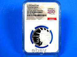 1776-2026 S, 10-Coin Silver Proof Set NGC Pf 70 UCam First Day Issue, 250 Label