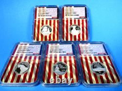 1776-2026 S, 5-Coin, Silver Proof Set, Quarters Only NGC Pf 70 UCam Advance Rel