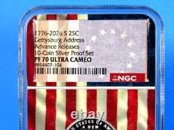 1776-2026 S, 5-Coin, Silver Proof Set, Quarters Only NGC Pf 70 UCam Advance Rel