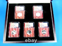 1776-2026 S, 5-Coin, Silver Proof Set, Quarters Only NGC Pf 70 UCam Advance Rel