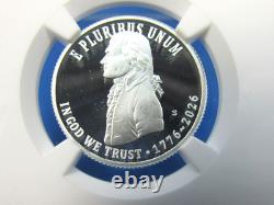 1776-2026 S, 5-Coin, Silver Proof Set, Quarters Only NGC Pf 70 UCam, FDOI, 250