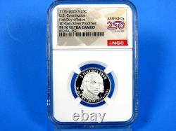 1776-2026 S, 5-Coin, Silver Proof Set, Quarters Only NGC Pf 70 UCam, FDOI, 250