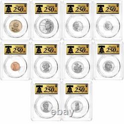 1776-2026 S Silver Proof Complete 10 Coin Set PCGS PR70- 250th Label