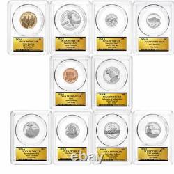 1776-2026 S Silver Proof Complete 10 Coin Set PCGS PR70- 250th Label