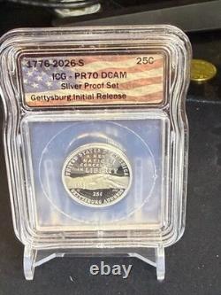 1776-2026-S United States 10-Coin Silver Proof Set PR-70 DCAM ICG IN HAND