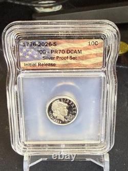 1776-2026-S United States 10-Coin Silver Proof Set PR-70 DCAM ICG IN HAND