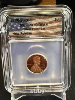 1776-2026-S United States 10-Coin Silver Proof Set PR-70 DCAM ICG IN HAND