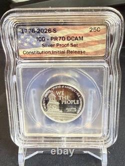 1776-2026-S United States 10-Coin Silver Proof Set PR-70 DCAM ICG IN HAND