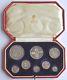 1911 Silver Proof 8 Coin Set, British Coins From George V, Cased Afdc