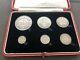 1927 Uk Great Britain Crown To 3d 6 Silver Coin Proof Set With Original Case