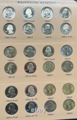 1932-1998 Washington Quarter Set Uncirculated With Proofs & Silver Proofs