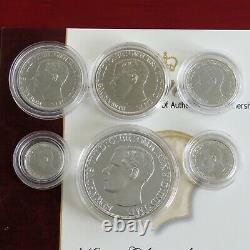 1936 Edward VIII New Strike 6 Coin Silver Proof Pattern Set