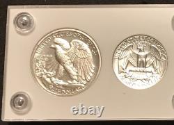1938 US Mint Silver PROOF Set Gem Coins White Capital Holder