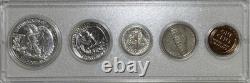 1939 Proof Set Whitman Holder Silver Coins Walking Liberty Mercury Dime Quarter