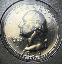 1939 Proof Set Whitman Holder Silver Coins Walking Liberty Mercury Dime Quarter