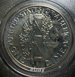 1939 Proof Set Whitman Holder Silver Coins Walking Liberty Mercury Dime Quarter